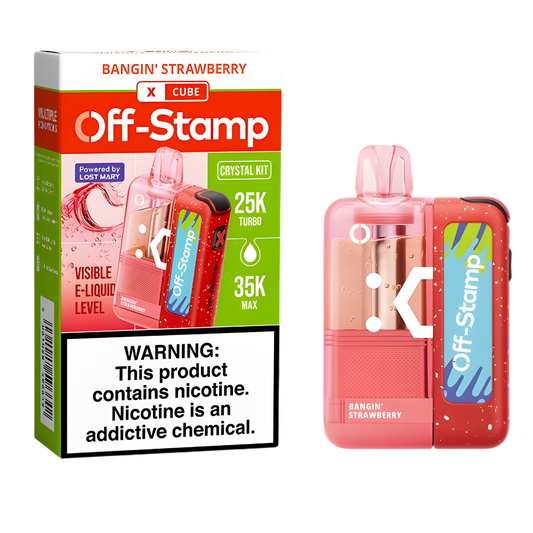 Bangin' Strawberry – Off Stamp X-Cube Crystal Kit | 35K Puffs