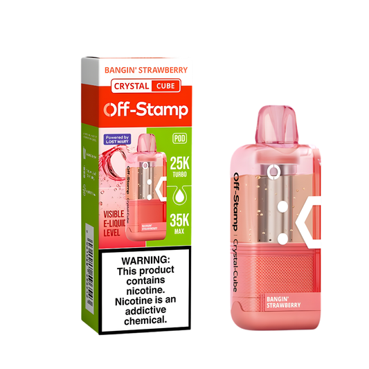 Bangin' Strawberry – Off Stamp X-Cube Crystal Cube | 35K Puffs