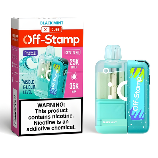 Black Mint – Off Stamp X-Cube Crystal Kit | 35K Puffs