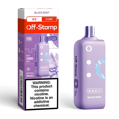 Black Mint Off Stamp X-Cube Ice Cube | 25K Puffs