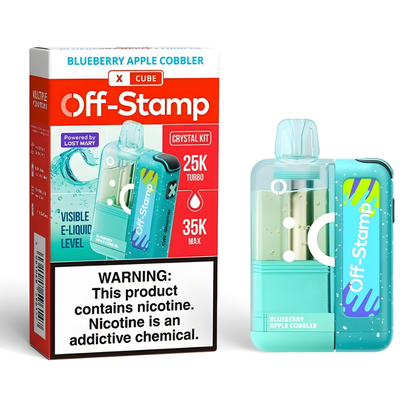 Blueberry Apple Cobbler – Off Stamp X-Cube Crystal Kit | 35K Puffs