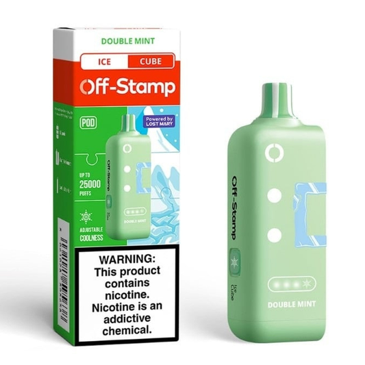 Double Mint Off Stamp X-Cube Ice Cube | 25K Puffs