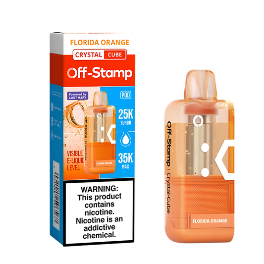 Florida Orange – Off Stamp X-Cube Crystal Cube | 35K Puffs