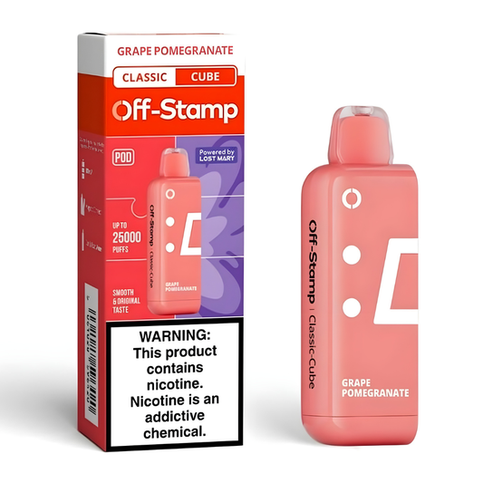 Grape Pomegranate Off Stamp X-Cube Classic Cube | 25K Puffs