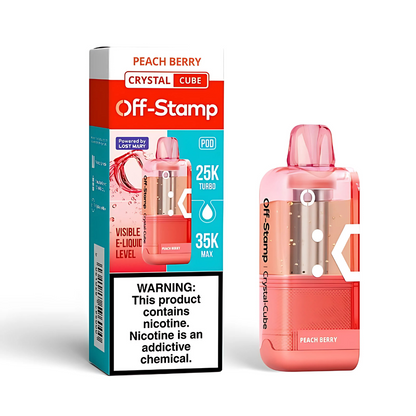 Peach Berry – Off Stamp X-Cube Crystal Cube | 35K Puffs