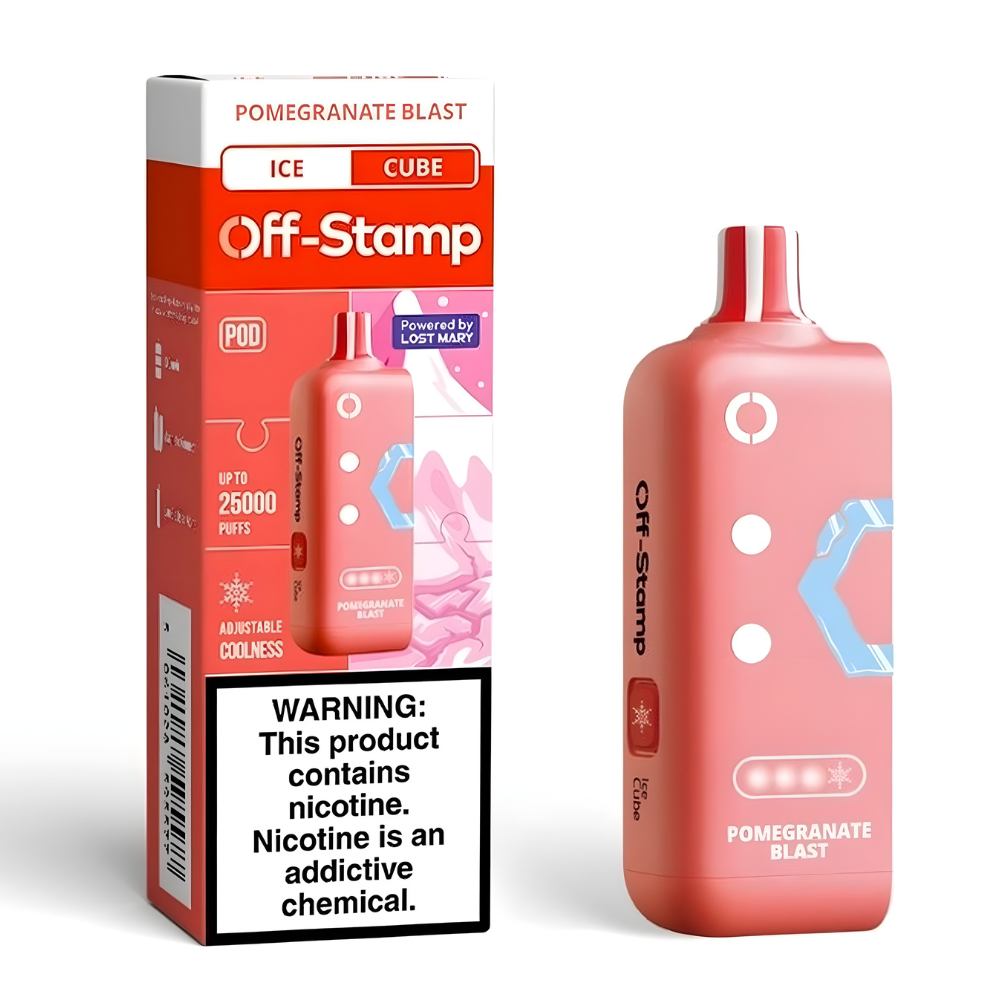 Pomegranate Blast Off Stamp X-Cube Ice Cube | 25K Puffs