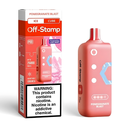 Pomegranate Blast Off Stamp X-Cube Ice Cube | 25K Puffs