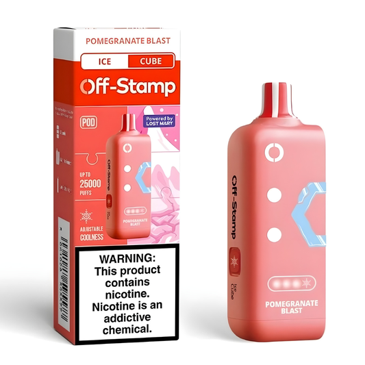 Pomegranate Blast Off Stamp X-Cube Ice Cube | 25K Puffs