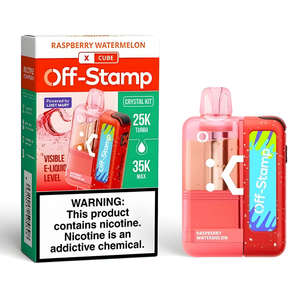 Raspberry Watermelon – Off Stamp X-Cube Crystal Kit | 35K Puffs