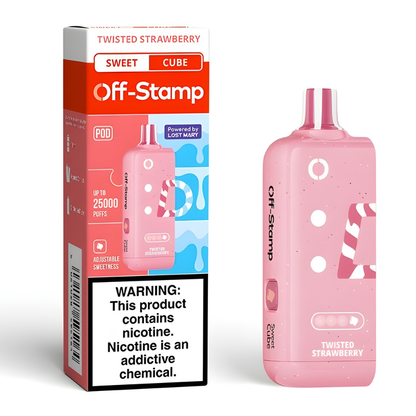 Twisted Strawberry Off Stamp X-Cube Sweet Cube | 25K Puffs