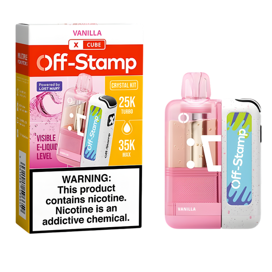 Vanilla – Off Stamp X-Cube Crystal Kit | 35K Puffs