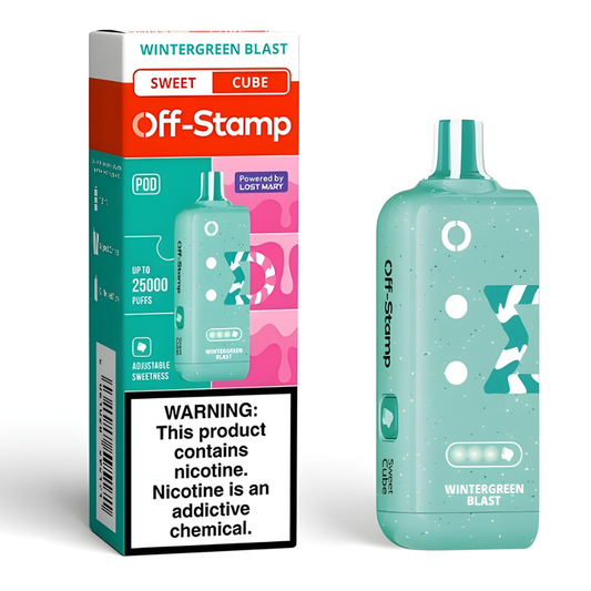 Wintergreen Blast Off Stamp X-Cube Sweet Cube | 25K Puffs